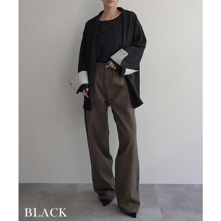 ストライプカフススエードジャケット Rashik アウター | BUYSENSE | 詳細画像8 