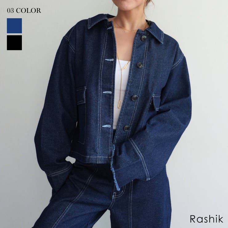 フラップポケットステッチカバーオール Rashik アウター | BUYSENSE | 詳細画像1 