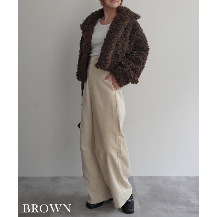 プードルファースタンドカラーブルゾン Rashik アウター | BUYSENSE | 詳細画像7 