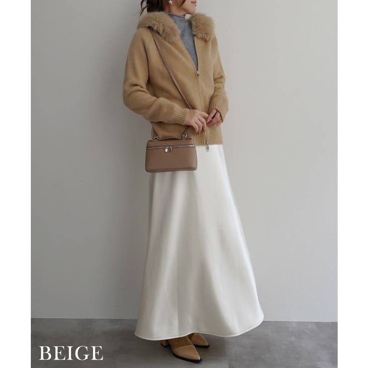 2wayフェイクファーニットパーカーRashik アウター 大人カジュアル | BUYSENSE | 詳細画像8 