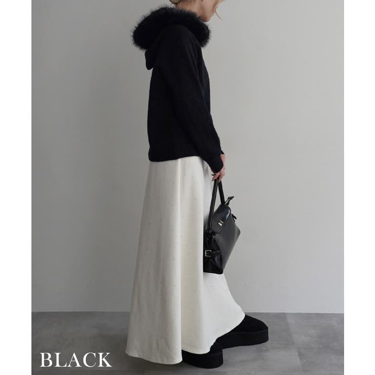 2wayフェイクファーニットパーカーRashik アウター 大人カジュアル | BUYSENSE | 詳細画像12 