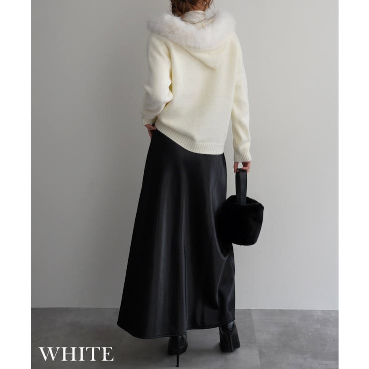 2wayフェイクファーニットパーカーRashik アウター 大人カジュアル | BUYSENSE | 詳細画像6 