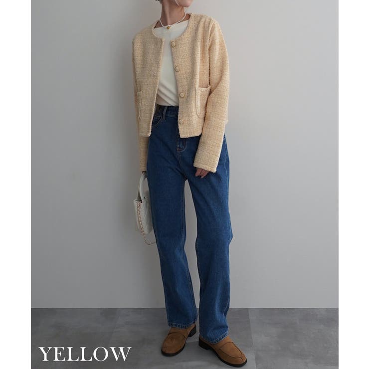 ラメ混ツイードジャケット Rashik アウター | BUYSENSE | 詳細画像11 