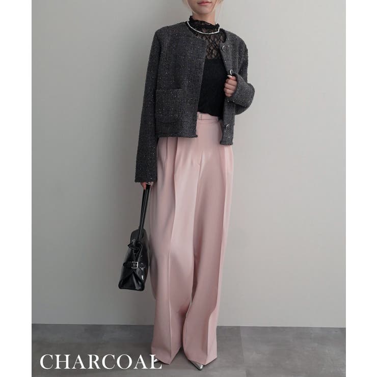 ラメ混ツイードジャケット Rashik アウター | BUYSENSE | 詳細画像12 