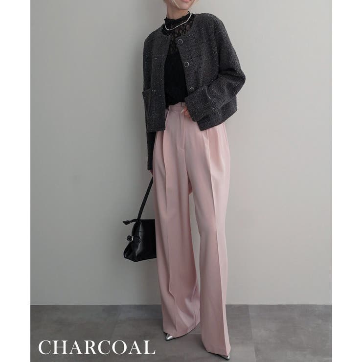 ラメ混ツイードジャケット Rashik アウター | BUYSENSE | 詳細画像13 