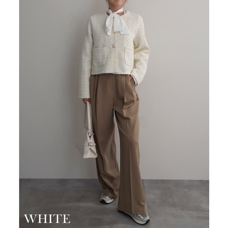 ラメ混ツイードジャケット Rashik アウター | BUYSENSE | 詳細画像5 