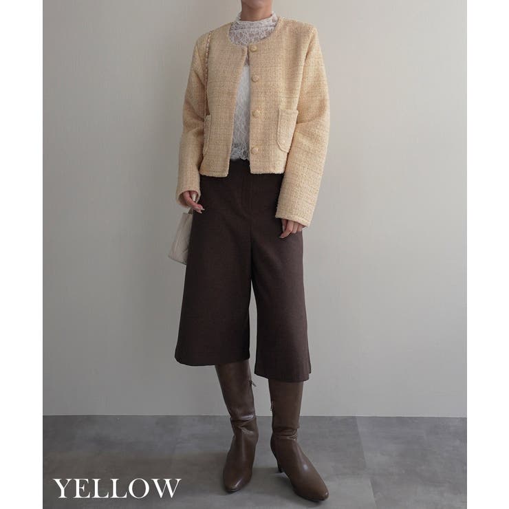 ラメ混ツイードジャケット Rashik アウター | BUYSENSE | 詳細画像8 