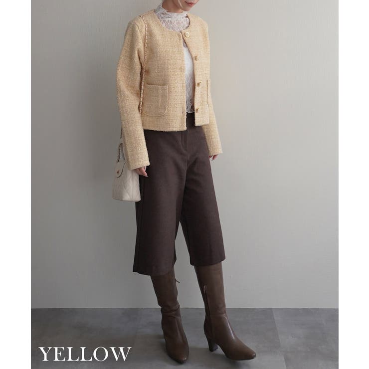 ラメ混ツイードジャケット Rashik アウター | BUYSENSE | 詳細画像9 