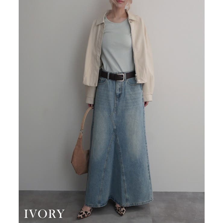 サイドラインレザーライクブルゾンRashik アウター 大人カジュアル | BUYSENSE | 詳細画像10 