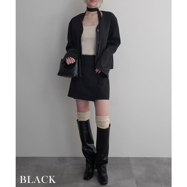 チョーカータイ付きジャケットRashik アウター 大人カジュアル | BUYSENSE | 詳細画像13 