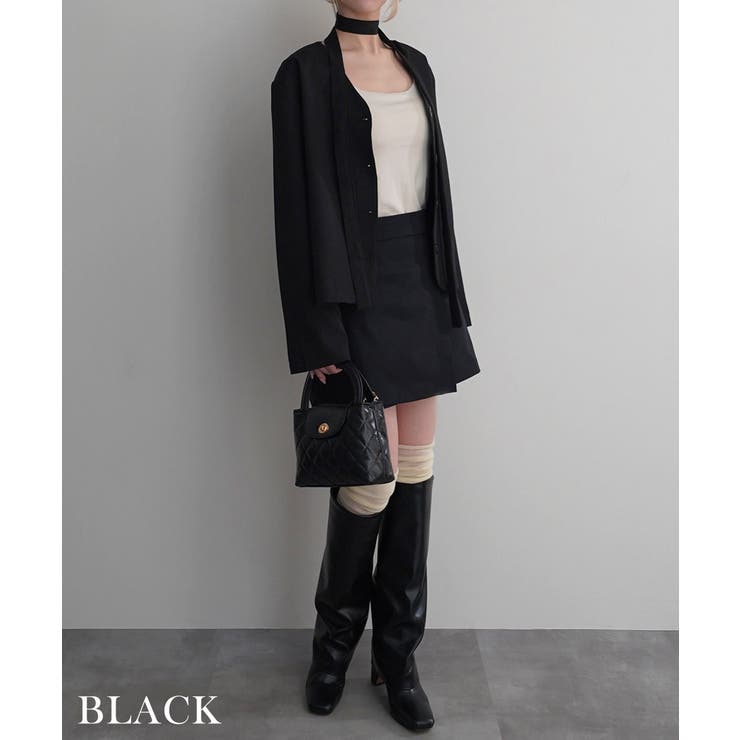 チョーカータイ付きジャケットRashik アウター 大人カジュアル | BUYSENSE | 詳細画像14 