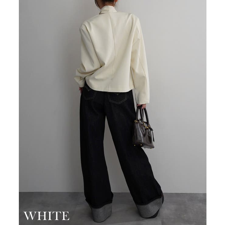 チョーカータイ付きジャケットRashik アウター 大人カジュアル | BUYSENSE | 詳細画像6 