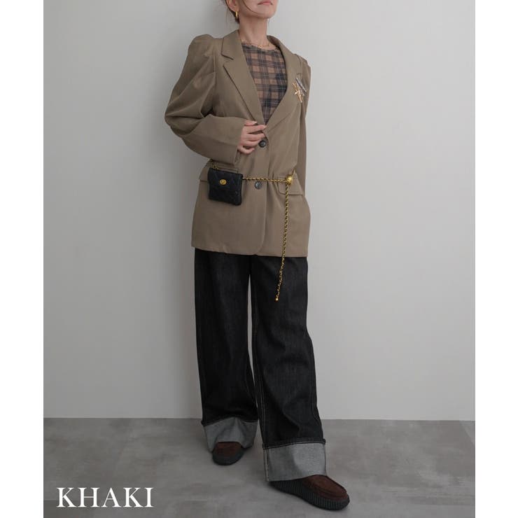 パワショルバックスリットジャケットRashik アウター 大人カジュアル | BUYSENSE | 詳細画像10 