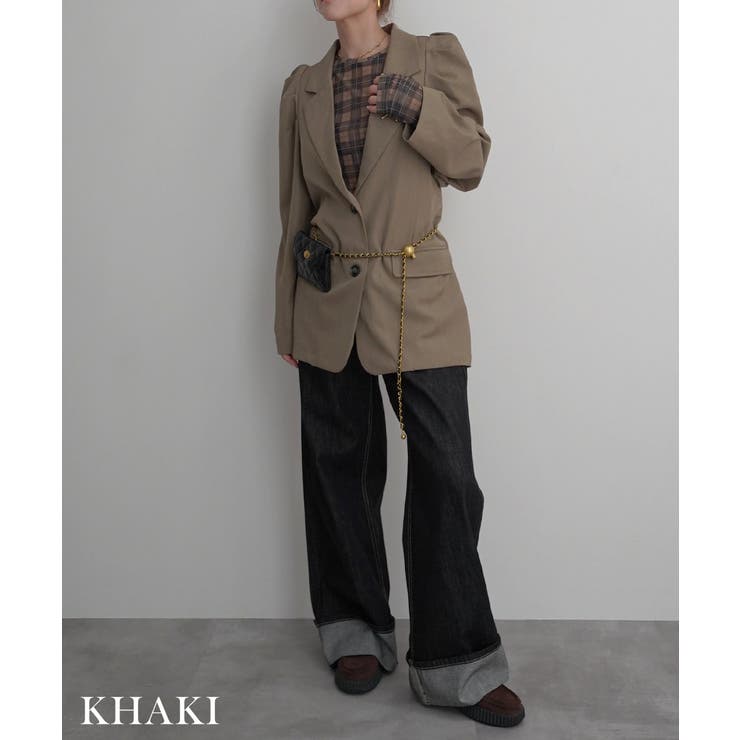 パワショルバックスリットジャケットRashik アウター 大人カジュアル | BUYSENSE | 詳細画像11 