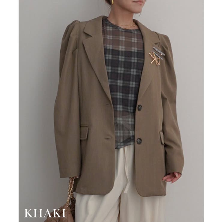 パワショルバックスリットジャケットRashik アウター 大人カジュアル | BUYSENSE | 詳細画像4 