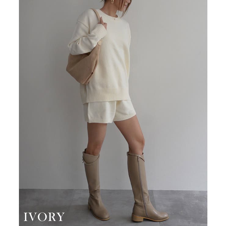 ニットショートパンツセットアップRashik セットアップ 大人カジュアル | BUYSENSE | 詳細画像5 