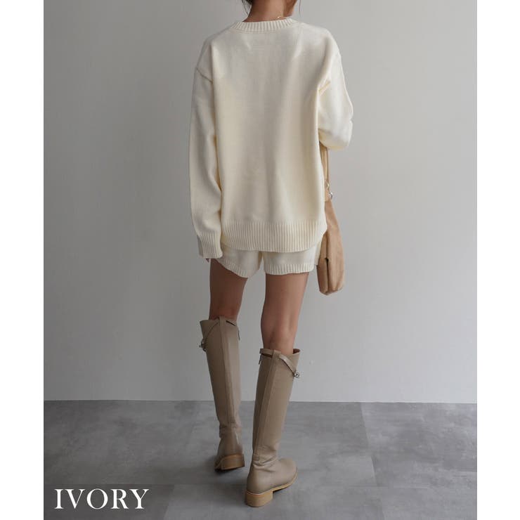 ニットショートパンツセットアップRashik セットアップ 大人カジュアル | BUYSENSE | 詳細画像6 