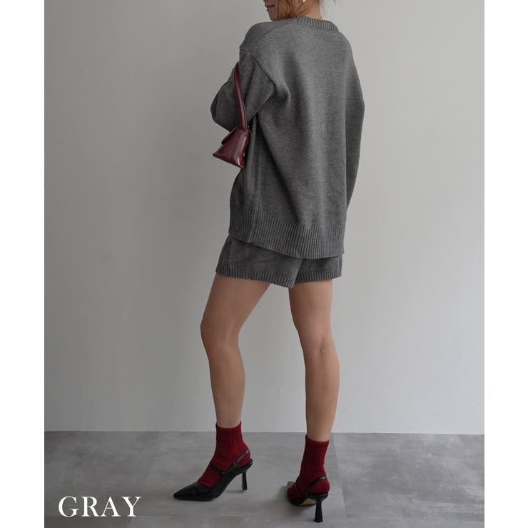 ニットショートパンツセットアップRashik セットアップ 大人カジュアル | BUYSENSE | 詳細画像7 