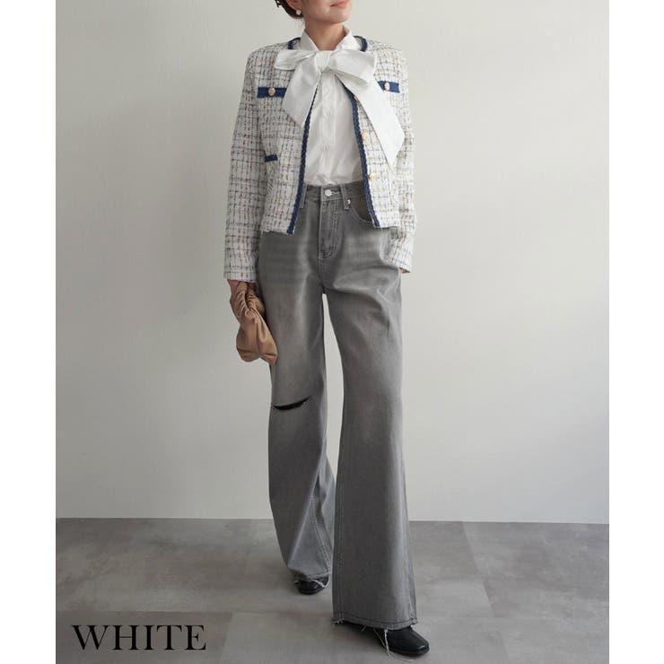 ボウタイリボンブラウスRashik シャツ 大人カジュアル | BUYSENSE | 詳細画像5 