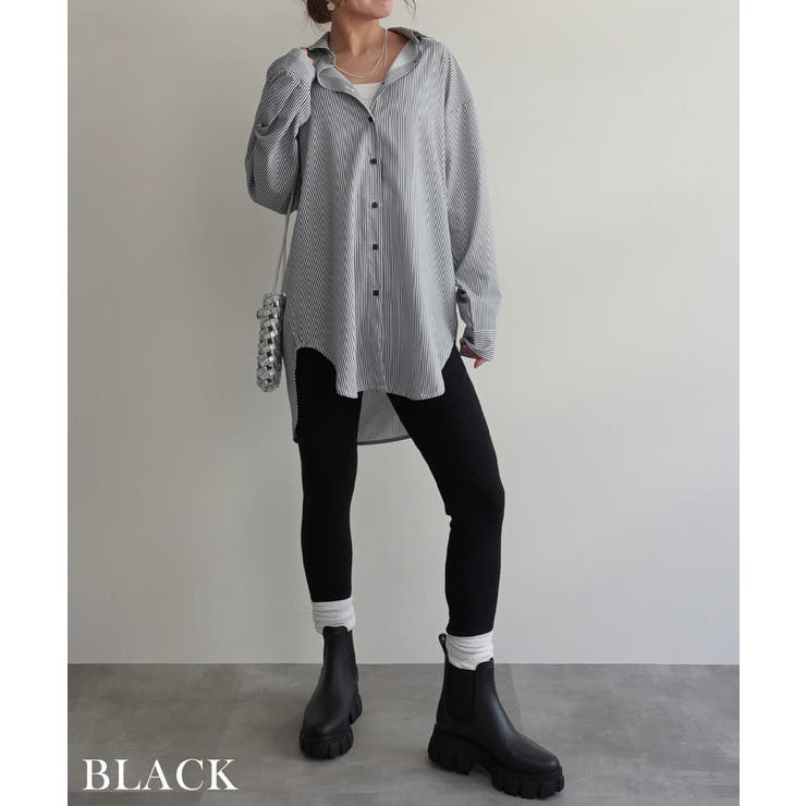 ブラック | ラッシュガードルーズシャツRashik シャツ 大人カジュアル | BUYSENSE