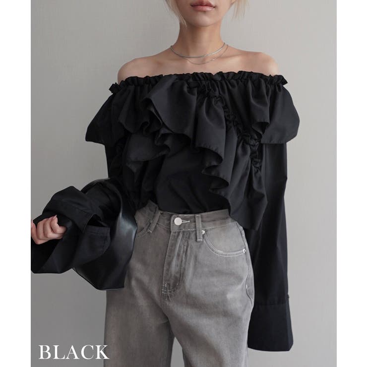 ラッフル2wayブラウス Rashik シャツ[品番：BYST0002801