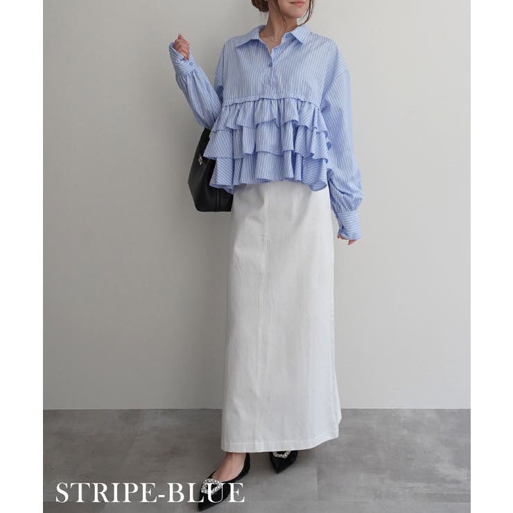 ティアードフリルシャツRashik シャツ 大人カジュアル | BUYSENSE | 詳細画像21 