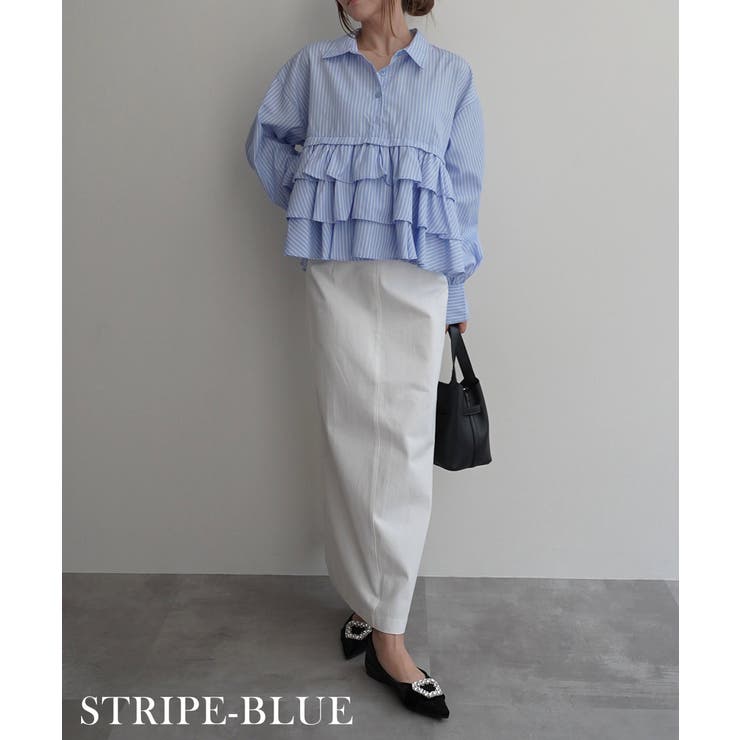 ティアードフリルシャツRashik シャツ 大人カジュアル | BUYSENSE | 詳細画像22 