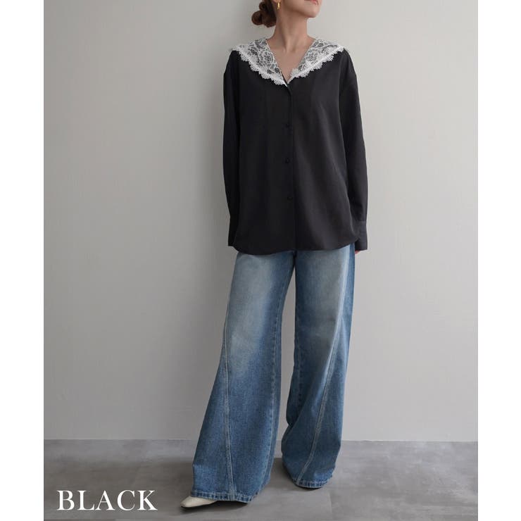 レースセーラーカラーブラウスRashik シャツ 大人カジュアル | BUYSENSE | 詳細画像11 