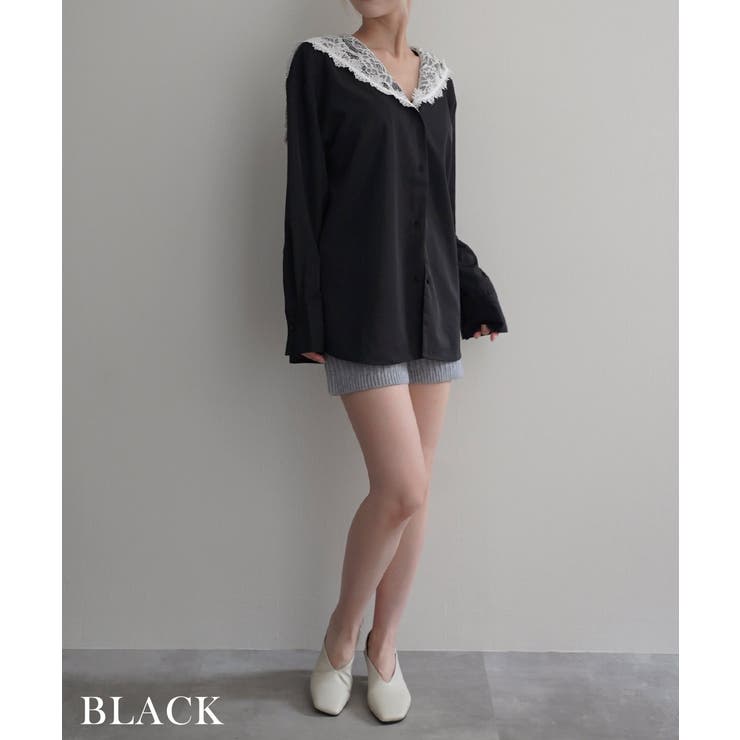 レースセーラーカラーブラウスRashik シャツ 大人カジュアル | BUYSENSE | 詳細画像12 