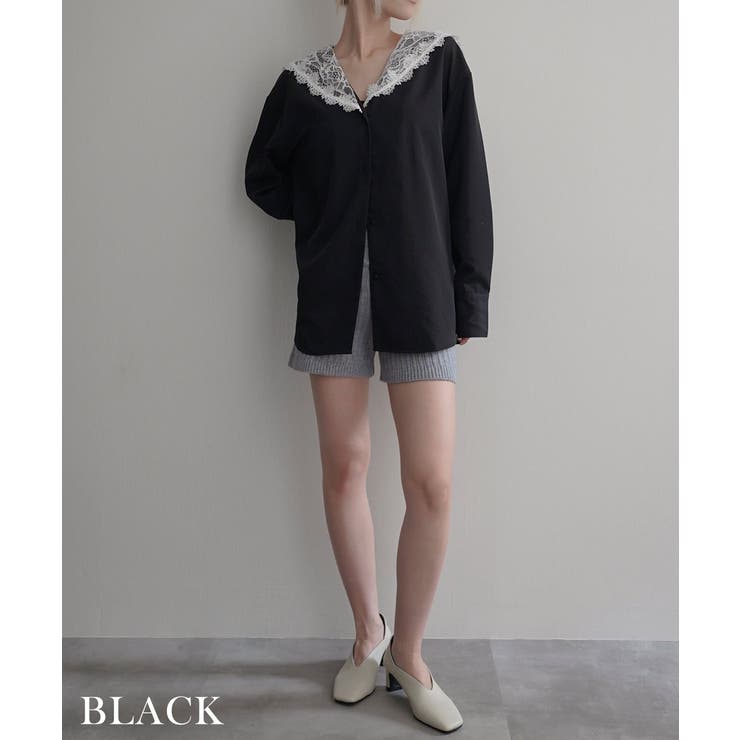 レースセーラーカラーブラウスRashik シャツ 大人カジュアル | BUYSENSE | 詳細画像13 