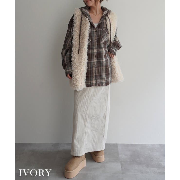 コーデュロイIラインスカートRashik スカート 大人カジュアル | BUYSENSE | 詳細画像7 