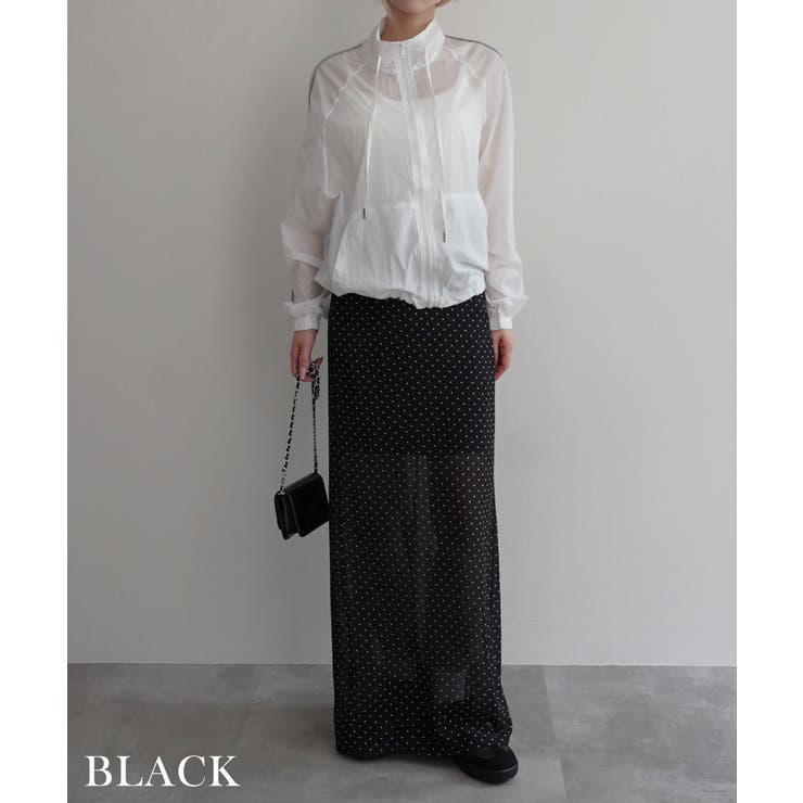 シースルードットロングスカートRashik スカート 大人カジュアル | BUYSENSE | 詳細画像10 