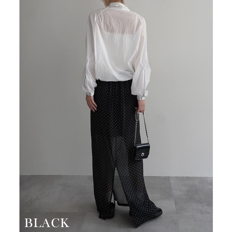 シースルードットロングスカートRashik スカート 大人カジュアル | BUYSENSE | 詳細画像11 