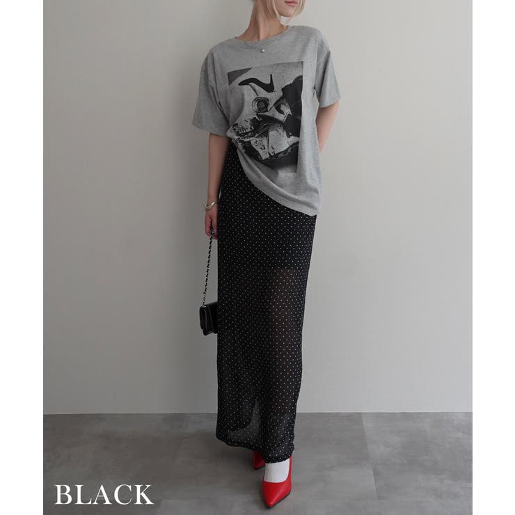 シースルードットロングスカートRashik スカート 大人カジュアル | BUYSENSE | 詳細画像12 