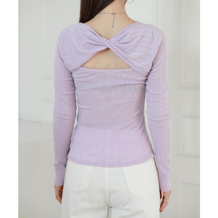 ユニークバックポイントツイストTシャツ | by muni:r | 詳細画像23 