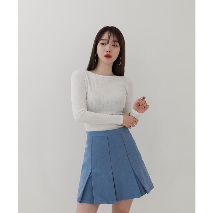 ユニークバックポイントツイストTシャツ | by muni:r | 詳細画像7 