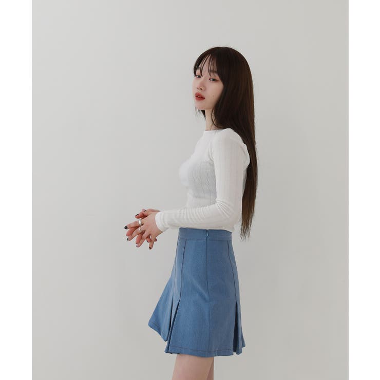 ユニークバックポイントツイストTシャツ | by muni:r | 詳細画像8 