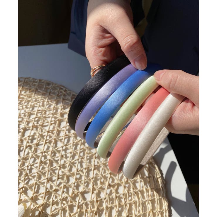 デイリーポイント 6カラーサテンヘアバンド | by muni:r | 詳細画像10 