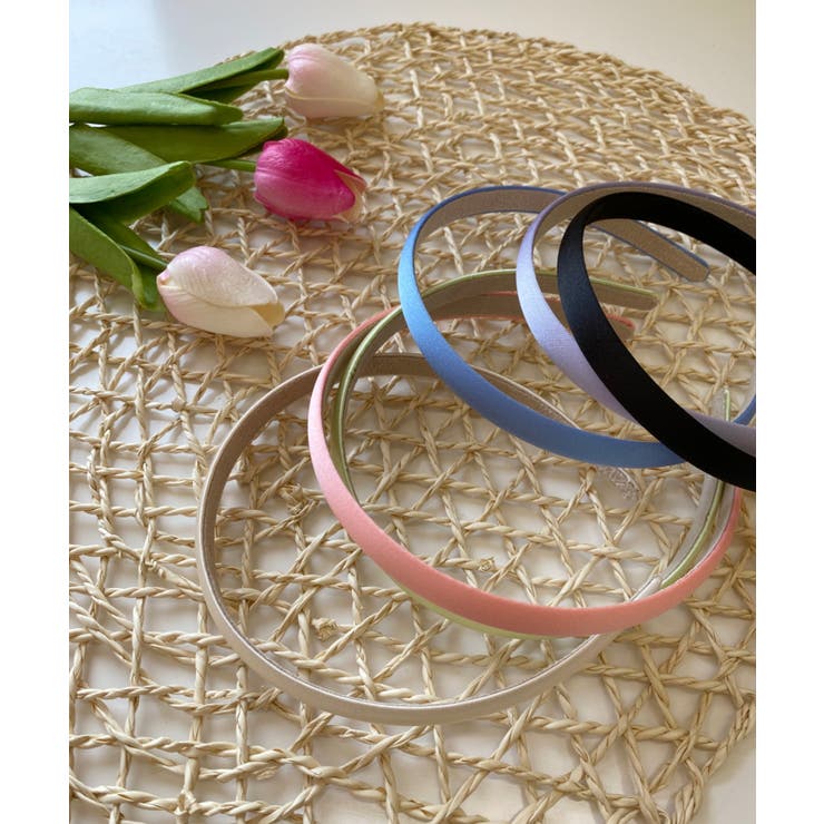 デイリーポイント 6カラーサテンヘアバンド | by muni:r | 詳細画像3 