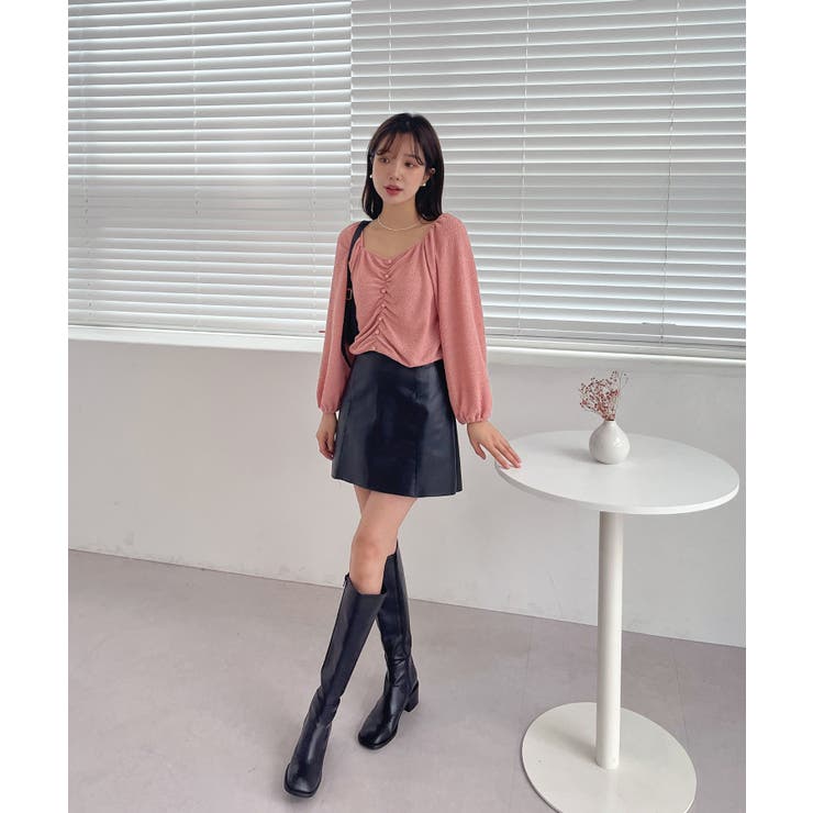 切開ディテールレザースカート[品番：FROW0000230]｜by  muni:r（バイムニール）のレディースファッション通販｜SHOPLIST（ショップリスト）