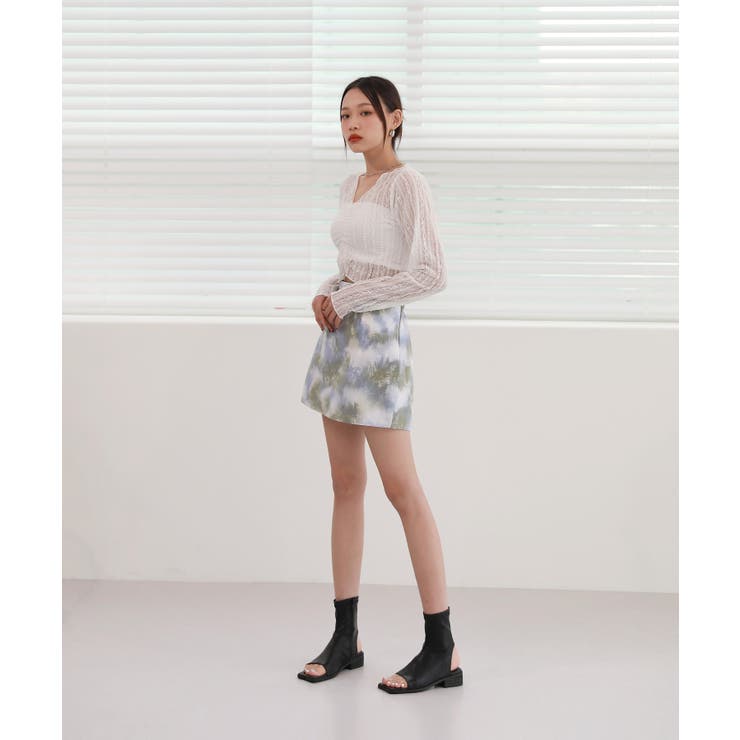 ユニーク/トレンディタイダイミニスカート | by muni:r | 詳細画像5 