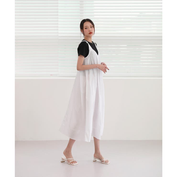 肩のねじれポイントビスチェコットンワンピース | by muni:r | 詳細画像11 