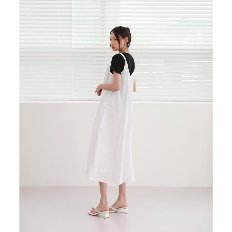 肩のねじれポイントビスチェコットンワンピース | by muni:r | 詳細画像12 