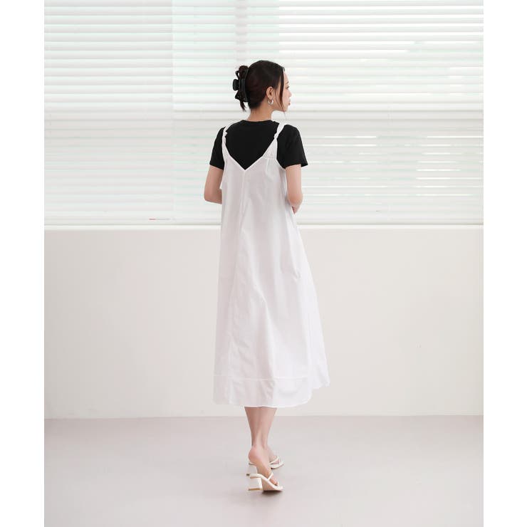 肩のねじれポイントビスチェコットンワンピース | by muni:r | 詳細画像13 