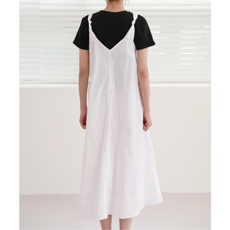 肩のねじれポイントビスチェコットンワンピース | by muni:r | 詳細画像15 