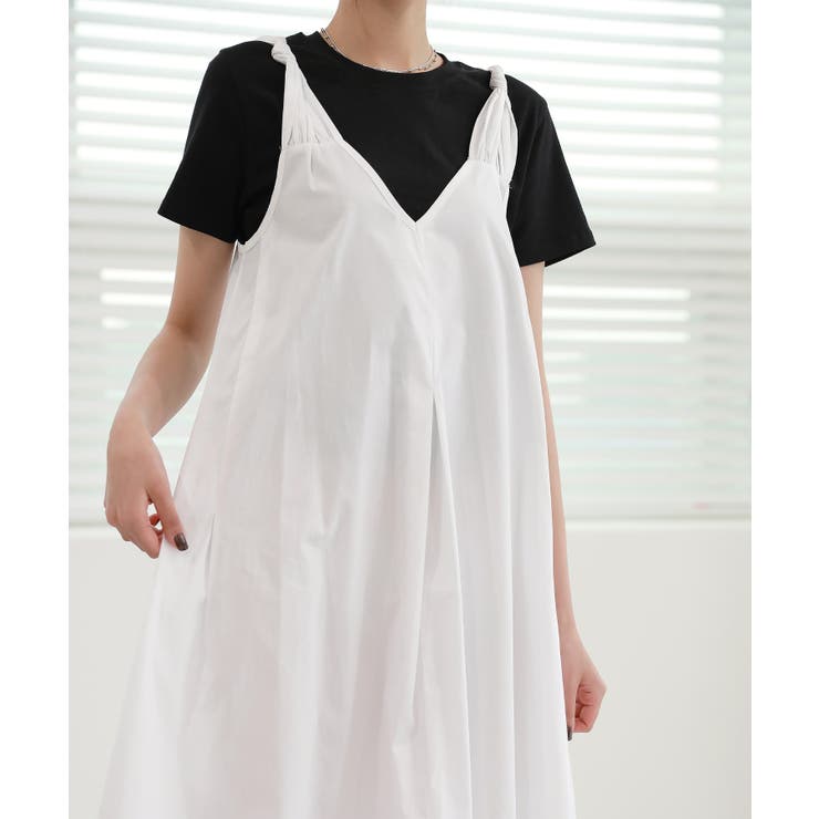 肩のねじれポイントビスチェコットンワンピース | by muni:r | 詳細画像16 