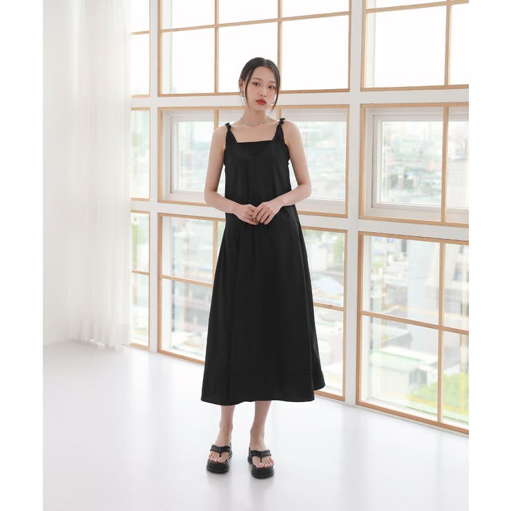 肩のねじれポイントビスチェコットンワンピース | by muni:r | 詳細画像6 