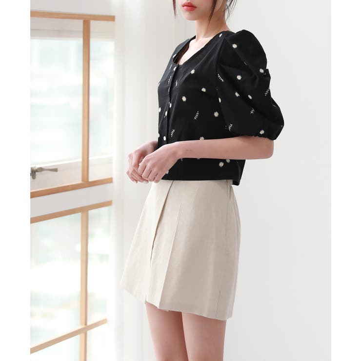 フラワープリントパフブラウス | by muni:r | 詳細画像4 