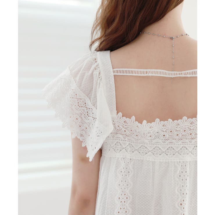 ラブリー パンチング レース ブラウス | by muni:r | 詳細画像6 