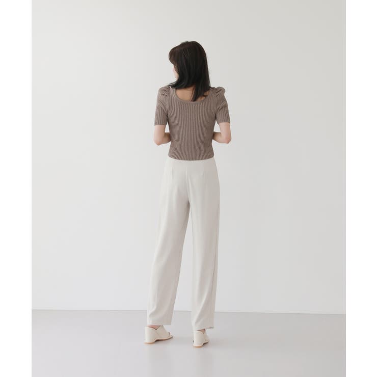 リブ セミ パフ カーディガン | by muni:r | 詳細画像7 